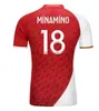 2023 24 AS Monaco Black Away Футбольные майки BEN YEDDER MINAMINO BOADU GOLOVIN 2023 24 maillot de foot BALOGUN EMBOLO Flocage Мужчины Дети Футболка FOFANA AKLIOUCHE