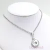 Tutta la collana con bottoni a pressione in cristallo AB Collana con pendenti a scatto intercambiabili Misura 18mm Bottoni a pressione Gioielli fai da te Bijoux Collier245C