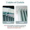 Curtain Home Living Room Curtains Chiffon Shading Tulle Bedroom Waterproof Perforated Hook Partitions