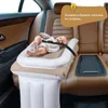 Lit gonflable pour berceaux de bébé, matelas de couchage de voyage pour bébés et enfants, comprenant un sac de lit à pompe et une ligne de sécurité, avion, bus ferroviaire à grande vitesse, tous peuvent utiliser 231010