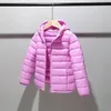 Пуховое пальто для детей от 2 до 14 лет, пуховая хлопковая куртка, одежда для мальчиков и девочек, одежда на хлопковой подкладке, детские флисовые пальто с капюшоном P5076 231009