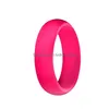 Band Rings Fashion 57Mm Sile Wedding Rings Solid Color Women S Hypoallergenic Oring Band Comfortable Lightweigh Men Ring For Couple Je Dhcxd