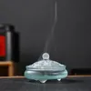 Fragrance Lamps Glass Xiangyun Threelegged Incense Household Indoor Office Tea Ceremony Seal Set of Gifts 231009