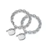 925 srebrny srebrny powrót do bransoletki dla kobiet klasyczny klucz plus łańcuch łańcucha serca