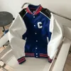 Baseballjacke für Männer und Frauen, Uni-Jacken, CE-Designerjacke, großes C, besticktes Sweatshirt, Herren-Cardigan-Mantel, Nähte aus Wollmänteln