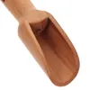 Spoons 8pcs Wooden Small Scoop Scoops Unpainted Kitchen For Candy Parties Bath Salts ( Wood Color )