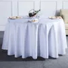 Nappe de table de Style européen, couverture d'herbe bouclée Beige ronde blanche pour Banquet el, décoration de la maison, faveur de fête de mariage 231009