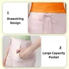 Running Shorts Drawstring Women Sports Fitness High midja andas Sweatpants Casual Solid Tights Leggings Workout Gym