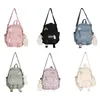 Schultaschen Damen Nylon Rucksack Cabrio Umhängetaschen Damen Mode Lässig Tagesrucksack Reise Kleiner Schulrucksack 231009