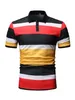 Kundenspezifische T-Shirts Polos 082 Vierfarbige Nähte Herren-Kurzarm-Knopfdruck Lässiges Pullover-Poloshirt POLO-Shirt