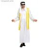 Costume à thème Umorden Men Arabia Arab Sheikh Come Shepherd Arabian Prince Cosplay pour adulte Fantasia Pourim Halloween Comes Q231010