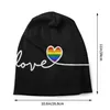 Beretten LGBT Love Pride Rainbow Caps Casual Street Skullies Beanies hoed mannelijke volwassen zomer warme dual-use motorkap knit224b