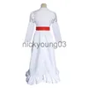 Theme Costume Halloween Movie Cosplay Costume Annabelle Dress Party Cosplay Costume Women Girls Evil Halloween Horror Scary White Dress x1010