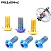 Cykel Derailleurs Risk RT013 M5X10mm Cykelskivbroms Rotor Fixering Bultar TC4 MTB ROAD Ultralight Screw Cycling Parts 23101010