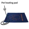 kennels pens 4560cm Pet Electric Heating Pad Blanket Dog Cat Winter Warmer Waterproof Adjustable Temperature Mats US UK EU Plug 231010