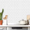 Wall Stickers Universal Kitchen Brick Wallpaper Waterproof Sticker Removable Building Blocks Peel Stick Oil Proof Backsplash Tiles 231009