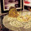 装飾的なオブジェクト図形の装飾的な金属製の手工芸銅ゴールドアリ蝶の飾り芸術装飾231009