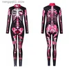 Tema Costume Halloween Rose Skeleton Adulti Bambini Scary Come Body Cosplay Tuta sexy Festa di carnevale Baby Girl Pagliaccetti Giorno dei morti Q231010