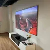 120 Inch Thin Bezel UST Fixed Frame Projection Screen Ambient Light Rejecting ALR Fabric For 4K Ultra Short Throw Projector