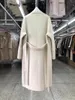 Wool Blends Big Turndown kołnierzyk szlafroki dwustronny płaszcz Kobiety Kobiety Koreańska moda Breif luźna zimowa kurtka 231010