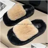 Buty domowe buty domowe buty zimowe puszyste kapcie kobiety wnętrz domu kobieta przytulna komfort miękki futra Koreańska moda 230810 HOME GAR DHQ7H