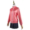 Anime Gotou Hitori Cosplay Kostuum Bocchi de Rock Gotou Hitori Haar Clip Pruiken Jk Uniform Roze Jas Rok Pruik Pak Halloweencosplay