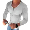 Polos pour hommes Chemise élégante pour hommes à manches longues Streetwear Super Soft Pure Couleur Slim Fit Pull T-shirt