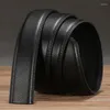 Belts Ratcet Men Belt Replacement Strap 1 3/8" Lare Size 150cm 170cm Leater For 40MM Slide Click Automatic Buckle