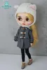 Dolls Blyth clothes Azone OB22 OB24 Doll acessories fashion woolen coat sweater leggings toy gift 231010