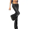 Женские джинсы в европейском и американском стиле, осенняя мода в стиле ретро, модные женские джинсы с заниженной талией, 231009
