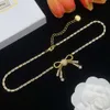 Muimu Collier Bijoux De Créateur Qualité Originale Collier De Luxe Léger Noeud Papillon Polyvalent Simple Avancé Style Élégant Et Doux Collier Pour Les Femmes