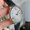 herenhorloge Saffierglas Gliding lock automatisch mechanisch keramiek ronde horloges lederen band waterdichte polshorloges heren