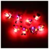Christmas Light Up Flashing Necklace Decorations Children Glow up Cartoon Santa Claus Pendent Party LED toys Supplies 1010