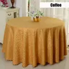 Nappe de table de Style européen, couverture d'herbe bouclée Beige ronde blanche pour Banquet el, décoration de la maison, faveur de fête de mariage 231009