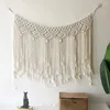 Wandtapijten Grote Macrame Muuropknoping Boho Wandtapijt Geweven Boheems Boven Bed Muur Decor Bruiloft Kerst Achtergrond Decoratie 231010