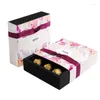 Gift Wrap Rose Merci Flower Tea Packing Boxes Food Drawer Kartong Högklass