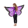 Fairy Tale Princess Cosplay Costume Butterfly Wings sjal Cape Stole Kids Boys Girls Scarf Wrap AccessoriesCosplay