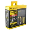 고품질 Nitecore New I4 Intellicharger Universal 1500mAh 최대 출력 E CIG 충전기 18650 18350 26650 14500 배터리