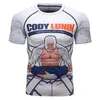 Men's T-Shirts Guangzhou High Quality Digital Printed MMA Tshirt Round-Neck Gym Rash Guard286t