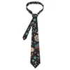 Bow Ties Nordic Flower Tie Floral Print Leisure Neck Men Cool Fashion Slips Accessories Quality Printed Collar