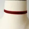 Colliers minimaliste solide noir vin rouge velours daim collier 0.2 cm 1 cm 1.3 cm 2 cm 4 cm court Chocker collier femme fête bijoux 231009