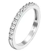 Anéis de cluster Moissanite Wedding Band 18k Branco Banhado A Ouro 925 Prata Esterlina 0.42ct D Cor VVS1 Lab Diamond Ring Jóias para Mulher