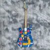 Heavy Relic Edward Van Halen Red FrankenStein ST Электрогитара Black White Stripes, Floyd Rose Tremolo Bridge Whammy Bar, корпус баса, кленовый гриф