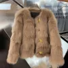 Womens Fur Faux Autumn Winter Black Jacket Chaquetas Mujer Fashion Chic Fluffy Jackets For Women V Neck Coat 231010