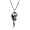 Pendant Necklaces Gothic Biker Snake Necklace For Women Mens Stainless Steel Chain 3mm 24'' Serpentine Style Cocktail Part298A