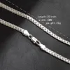 Hänge halsband sommar 925 sterling silver mode mäns fina smycken 5mm 20 fot 50 cm kristall från swarovskis halsband245d
