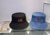 All-Match Bucket Hat Hat Feminino Novo Denim Four Seasons Show de moda mais jovem enfrenta Chapéus de proteção solar para sol pequena