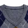 Maglioni da uomo Marchio di moda Maglione senza maniche Uomo Pullover Gilet Scollo a V Slim Fit Maglioni Modelli di maglieria Autunno Abbigliamento casual Uomo 231010