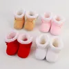 Babyschoenen Born Baby Laarzen Schoenen Meisje Strik Plus Fluweel Katoen Peuter Booties Warm Babybedje