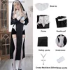 Theme Costume Nun Cosplay Come Women Fancy Dress Set Halloween Party Roleplay Outfit Adult Nun Dress Black Fancy Cosplay Dress Up Q231010